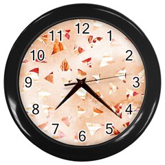 Autumn Abstract Wall Clock (black) by Angelandspot