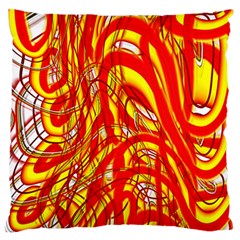 Fire On The Sun Large Cushion Case (two Sides) by ScottFreeArt