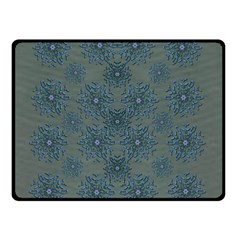 Decorative Wheat Wreath Stars Double Sided Fleece Blanket (small)  by pepitasart