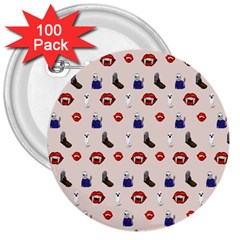 Halloween 3  Buttons (100 Pack)  by Sparkle