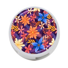 Colourful Print 5 4-port Usb Hub (one Side) by designsbymallika