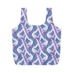 White Peacocks Full Print Recycle Bag (M) Front
