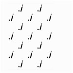 Black And White Cricket Sport Motif Print Pattern Large Garden Flag (Two Sides) Back