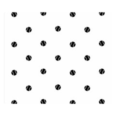 Black And White Baseball Print Pattern Double Sided Flano Blanket (small)  by dflcprintsclothing