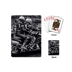 Motorcycle Riders At Highway Playing Cards Single Design (mini) by dflcprintsclothing