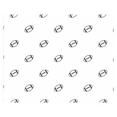 American Football Ball Motif Print Pattern Double Sided Flano Blanket (medium)  by dflcprintsclothing
