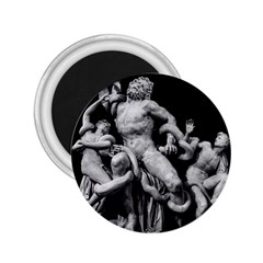 Laocoon Sculpture Over Black 2 25  Magnets by dflcprintsclothing