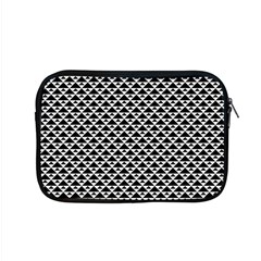 Black And White Triangles Pattern, Geometric Apple Macbook Pro 15  Zipper Case by Casemiro