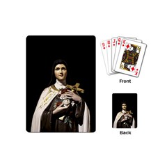 Virgin Mary Sculpture Dark Scene Playing Cards Single Design (mini) by dflcprintsclothing