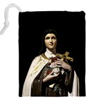 Virgin Mary Sculpture Dark Scene Drawstring Pouch (5XL) Back
