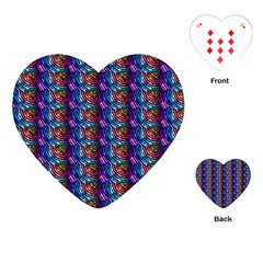 Abstract Illusion Playing Cards Single Design (heart) by Sparkle