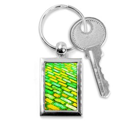 Diagonal Street Cobbles Key Chain (rectangle) by essentialimage