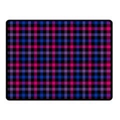 Bisexual Pride Checkered Plaid Double Sided Fleece Blanket (small)  by VernenInk