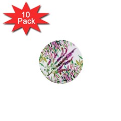 Flowers 1  Mini Buttons (10 Pack)  by goljakoff
