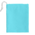 Arctic Blue & Black -  Drawstring Pouch (4XL) Back