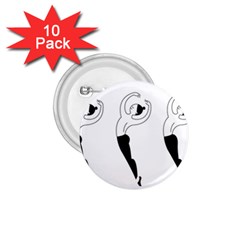 Classical Ballet Dancers 1 75  Buttons (10 Pack) by Mariart