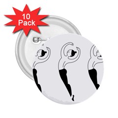 Classical Ballet Dancers 2 25  Buttons (10 Pack)  by Mariart
