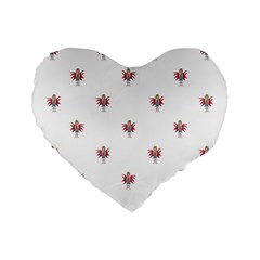 Fairy Girl Drawing Motif Pattern Design Standard 16  Premium Heart Shape Cushions by dflcprintsclothing