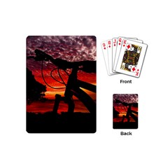 Mountain Bike Parked At Waterfront Park003 Playing Cards Single Design (mini) by dflcprintsclothing