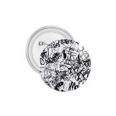 Black And White Graffiti Abstract Collage 1 75  Buttons by dflcprintsclothing