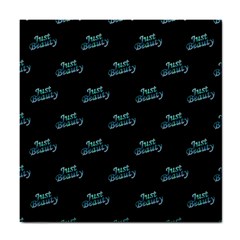 Just Beauty Words Motif Print Pattern Tile Coaster by dflcprintsclothing