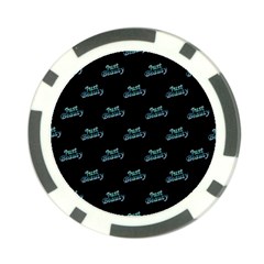 Just Beauty Words Motif Print Pattern Poker Chip Card Guard by dflcprintsclothing