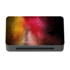 Red Galaxy Paint Memory Card Reader With Cf by goljakoff