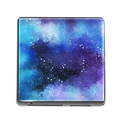 Blue Space Paint Memory Card Reader (square 5 Slot) by goljakoff