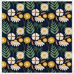 Flower Grey Pattern Floral Canvas 20  x 20  19 x19.27  Canvas - 1