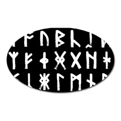 The Anglo Saxon Futhorc Collected Inverted Oval Magnet by WetdryvacsLair
