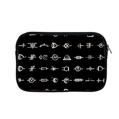 Electrical Symbols Callgraphy Short Run Inverted Apple Macbook Pro 13  Zipper Case by WetdryvacsLair