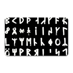 Complete Dalecarlian Rune Set Inverted Magnet (rectangular) by WetdryvacsLair