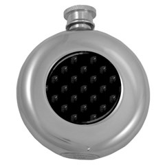 Arfican Head Sculpture Motif Print Pattern Round Hip Flask (5 Oz) by dflcprintsclothing