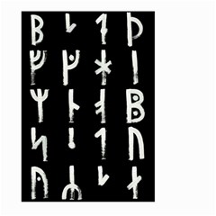 Medieval Runes Collected Inverted Complete Large Garden Flag (two Sides) by WetdryvacsLair