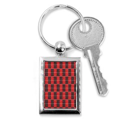 Rosegold Beads Chessboard1 Key Chain (rectangle) by Sparkle