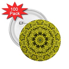 Yellow Kolodo 2 25  Buttons (100 Pack)  by Sparkle