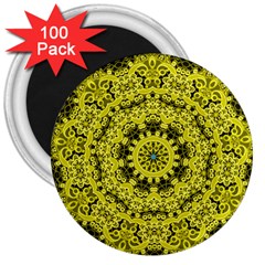 Yellow Kolodo 3  Magnets (100 Pack) by Sparkle