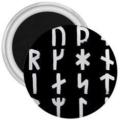 Younger Futhark Rune Set Collected Inverted 3  Magnets by WetdryvacsLair