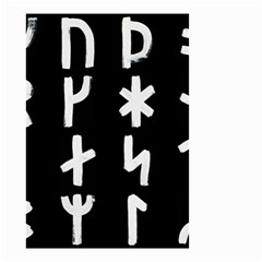Younger Futhark Rune Set Collected Inverted Small Garden Flag (two Sides) by WetdryvacsLair