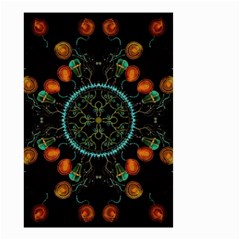 Mandala - 0006 - Floating Free Small Garden Flag (two Sides) by WetdryvacsLair