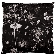 Dark Floral Artwork Standard Flano Cushion Case (one Side) by dflcprintsclothing