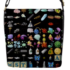 Glitch Glitchen Misc Two Flap Closure Messenger Bag (s) by WetdryvacsLair