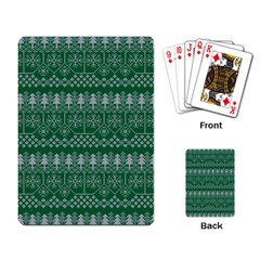 Christmas Knit Digital Playing Cards Single Design (rectangle) by Mariart