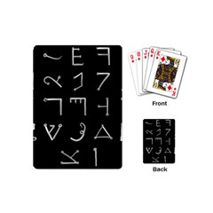 Heinrich Cornelius Agrippa Of Occult Philosophy 1651 Passing Of The River Collected Inverted Square Playing Cards Single Design (mini) by WetdryvacsLair