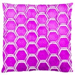Hexagon Windows Large Flano Cushion Case (Two Sides) Back