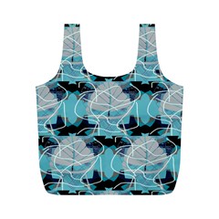 Digital Waves Full Print Recycle Bag (m) by Sparkle