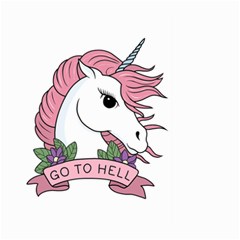 Go To Hell Large Garden Flag (two Sides) by Valentinaart