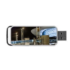 Montevideo Airport Night Scene, Uruguay Portable Usb Flash (two Sides) by dflcprintsclothing