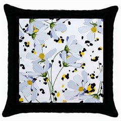 Tree Poppies  Throw Pillow Case (black) by Sobalvarro