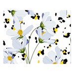 Tree poppies  Double Sided Flano Blanket (Large)  Blanket Back